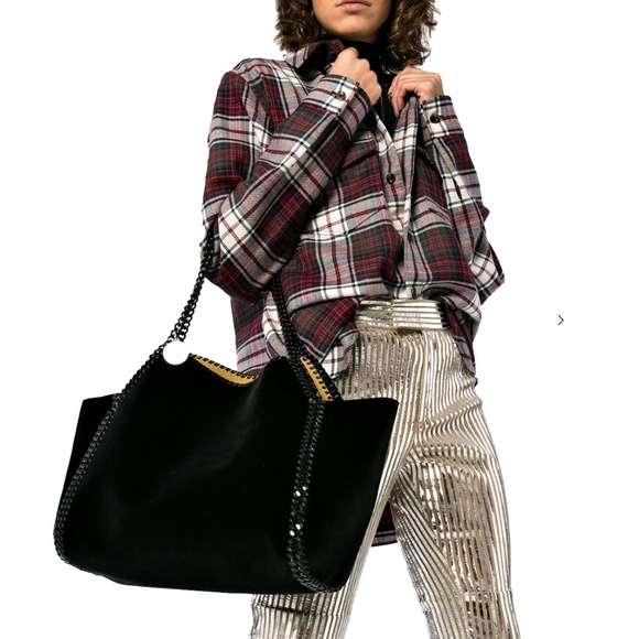 New Stella McCartney Large Reversible Velvet Tote - Picture 8 of 8